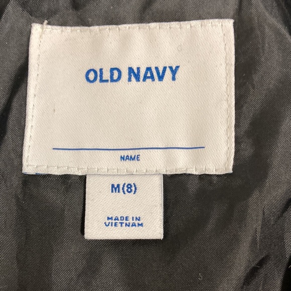 NWT old navy black water resistant boys size 8 jacket - Picture 7 of 9
